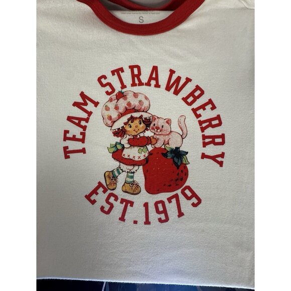 Strawberry Shortcake Baby Tee S Cropped Girlhoodcore Coquette Girl - Picture 10 of 12